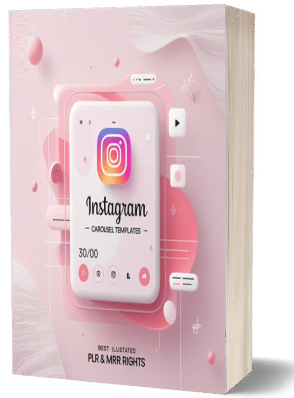 100 Aesthetic Pink Instagram Carousel Templates  Editable Canva Designs with PLR & MRR