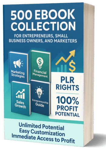 PLR Business eBook Collection – 500+ Premium eBooks + Free Email Pack for Reselling & Profit