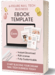 PLR Nail Business eBook Bundle – Editable Canva Template, DFY System & Full Resell Rights